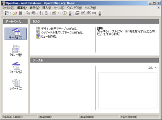 OpenOffice のスクリーンショット
